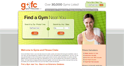 Desktop Screenshot of gymsandfitnessclubs.com